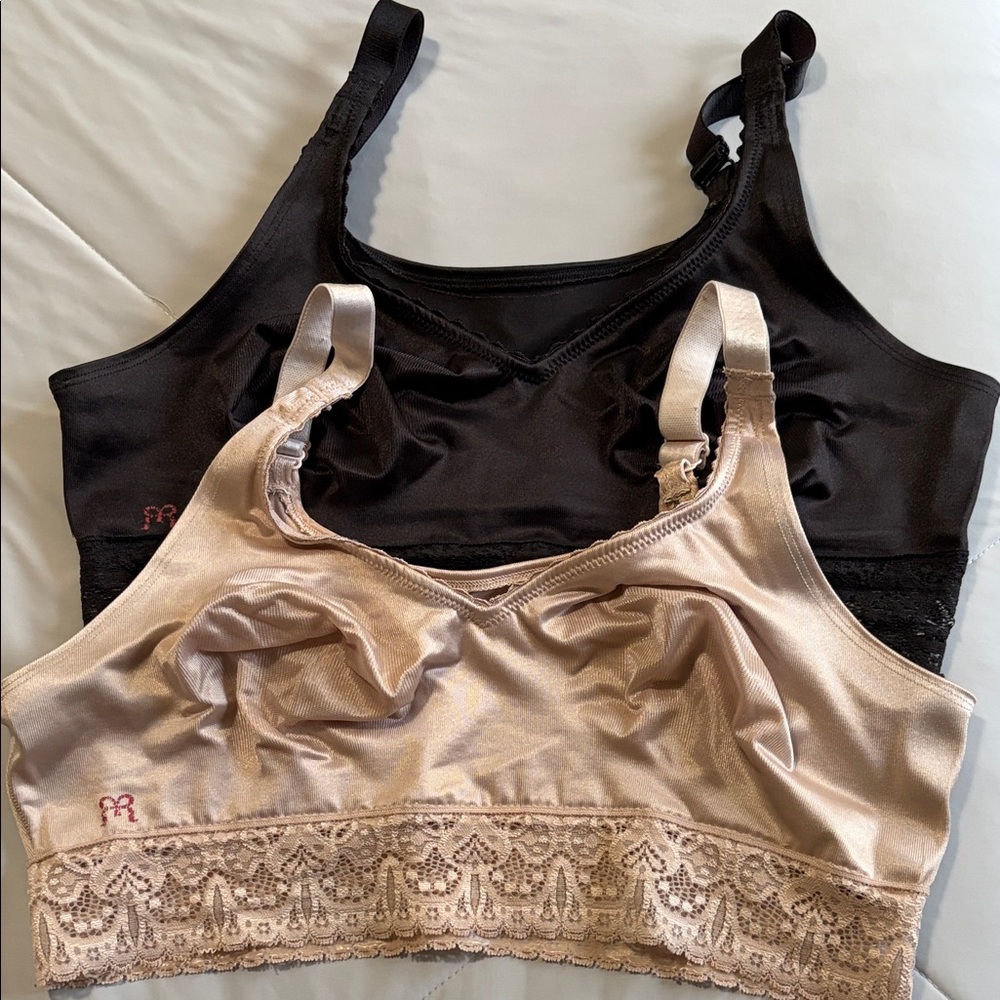 Ruby Ribbon Black and Nude Lace Demiette
